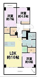 間取図画像 3LDK