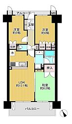 メロディーハイム住道ガーディア　中古マンション 3LDKの間取り