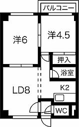 間取図画像 2LDK