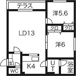 間取図画像 2LDK