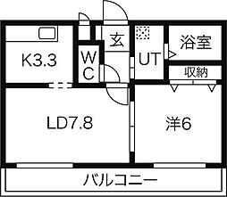間取図画像 1LDK