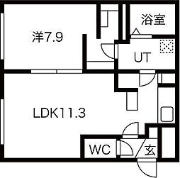 間取図画像 1LDK