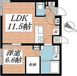 サムティ月寒EAST 1LDKの間取図画像