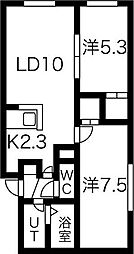 間取図画像 2LDK