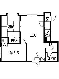 ボヌール35 2LDKの間取図画像