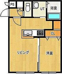 ドルチェ 1LDKの間取図画像