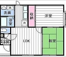 メイユールドルチェ 2LDKの間取図画像