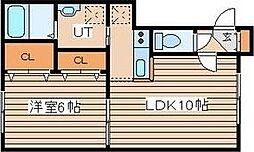 ティエラ東札幌 1LDKの間取図画像
