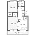 朝日ハイツ1号棟3階3.5万円