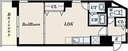 サムティタワーN26 1LDKの間取図画像