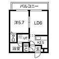 ブランノワール北27条2階5.2万円