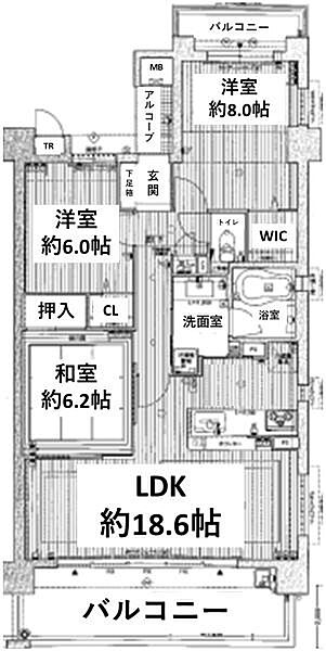 間取りを拡大表示