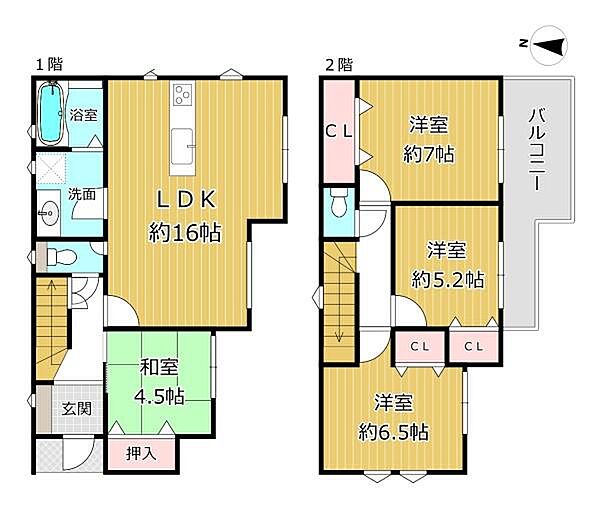 間取りを拡大表示