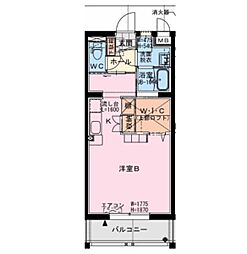 BIJL（ベイル） 1階ワンルームの間取り
