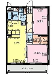 Green Terrace Toshimi 2LDKの間取図画像