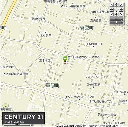 現地案内図で周...