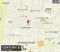 大型ショッピングセンターも近く大変便利な立地にある土地