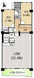 間取図画像 2SLDK