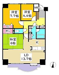 間取図画像 3LDK