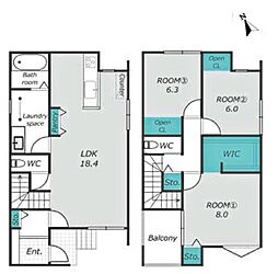西尾市住崎町 新築戸建 全2棟 A棟