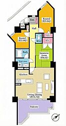 サンシティ上豊田駅南弐番館 3LDKの間取図画像