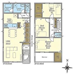 豊田市神池町 新築戸建 全2棟 1号棟