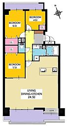 間取図画像 3LDK