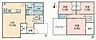 間取り：LDKが広々とした19.5帖あり開放感が感じられます。各部屋には収納スペースが設けられています。バルコニーやウォークインクローゼットもあり住みやすさを考えた間取りです。
