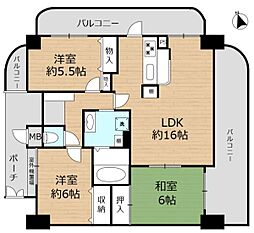 間取図画像 3LDK