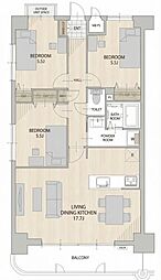 ライオンズマンション姫路東今宿 3LDKの間取図画像