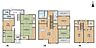 間取り：三階建ての間取りで各階にバランスよく部屋が配置されています。二階には広々としたLDKがあり収納スペースも多く取られています。和室や洋室が豊富で使い分けができます。