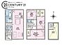 間取り：2号棟です。ウォークインクローゼット付きの3LDKの間取りです。