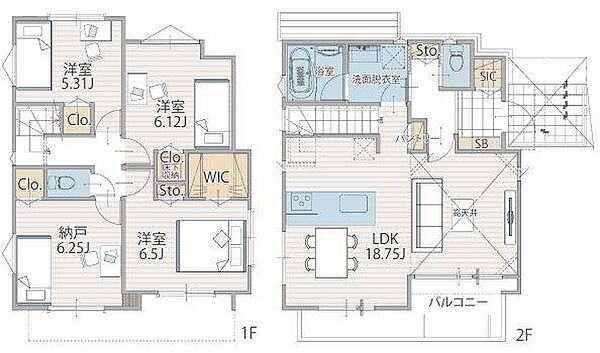間取りを拡大表示