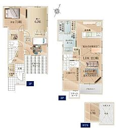 1号棟葉山町新築戸建 ビルトイン車庫 LDK22帖