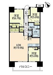 間取図画像 3LDK