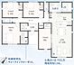間取り：【3号棟】敷地面積60坪超え！平屋建ての5LDK♪●駐車並列3台可能◎●名鉄豊川線「稲荷口」駅まで徒歩8分