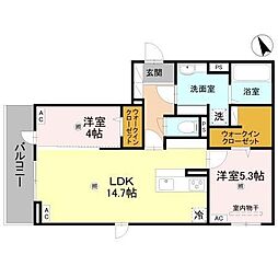 FT.Recolte(エフティーレコルト) 2LDKの間取図画像