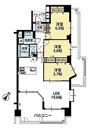 ユーフォリア八事紅葉園 3LDKの間取図画像