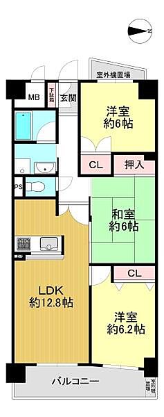 間取りを拡大表示