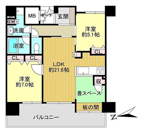 間取りを拡大表示