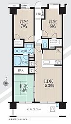 日神パレステージあきる野南 3LKの間取図画像
