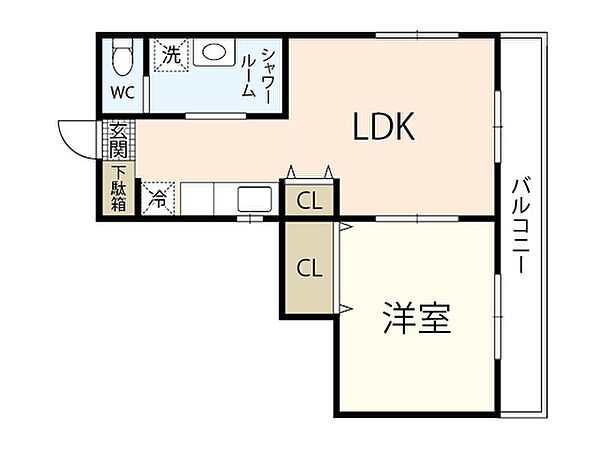 Casa＆N住吉町 ｜広島県広島市中区住吉町(賃貸マンション1LDK・2階・40.00㎡)の写真 その2