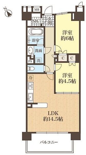 間取りを拡大表示