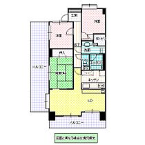 サーパス新荘 801号室 ｜ 茨城県水戸市新荘（賃貸マンション3LDK・8階・72.89㎡） その2