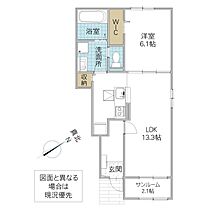 メゾン・ド・フレーシュ B 103号室 ｜ 茨城県水戸市元吉田町（賃貸アパート1LDK・1階・50.01㎡） その2