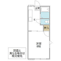 パレスRINA A棟 101号室 ｜ 茨城県水戸市赤塚（賃貸アパート1K・1階・24.54㎡） その2