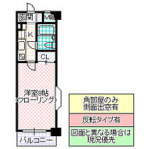 フローラ姫子 305号室 ｜ 茨城県水戸市姫子（賃貸マンション1K・3階・24.00㎡） その2