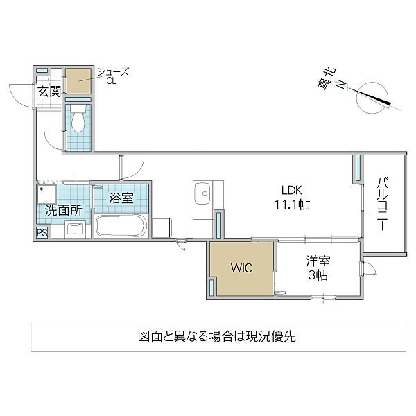 ベルフラワー 303号室｜茨城県ひたちなか市大字東石川(賃貸アパート1LDK・3階・41.23㎡)の写真 その2