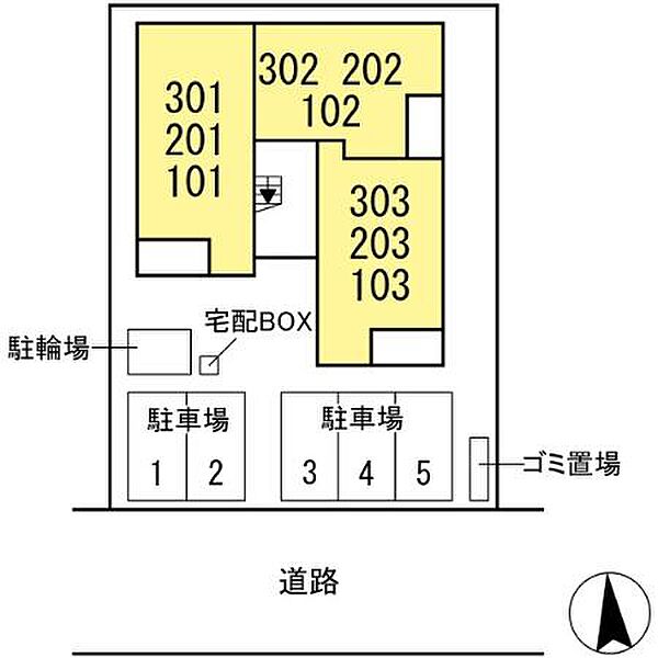 ラ・ブリエ城南 103号室｜茨城県水戸市城南(賃貸アパート1LDK・1階・38.80㎡)の写真 その2