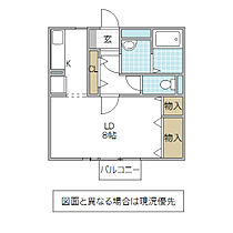 パルコートM A 203号室 ｜ 茨城県水戸市見川（賃貸アパート1K・2階・32.65㎡） その2